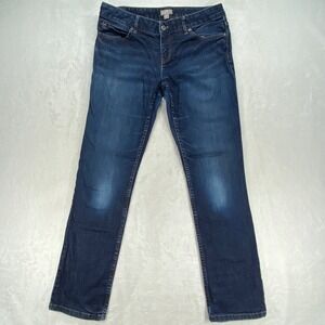 J.Jill‎ Slim Leg Jeans Stretch Denim Dark Wash Petite Size 4